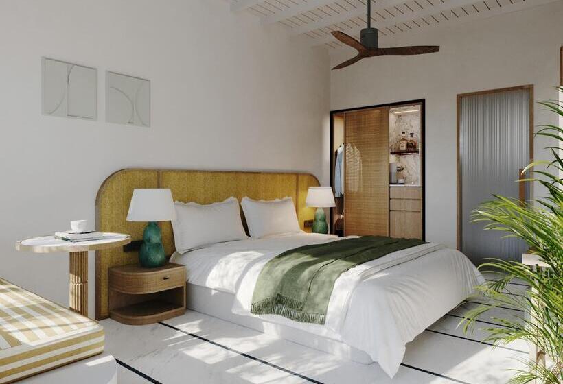 חדר סטנדרט נוף לים עם מרפסת, Numo Mykonos Boutique Resort