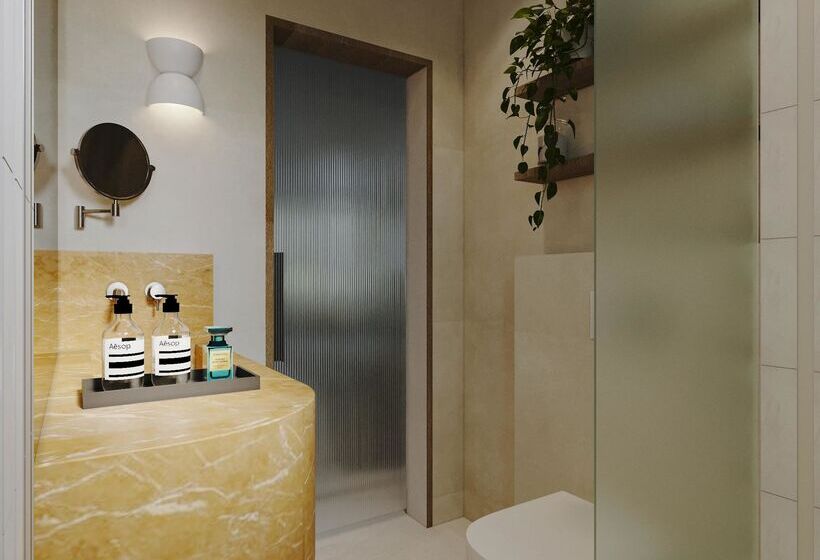 חדר סטנדרט נוף לים עם מרפסת, Numo Mykonos Boutique Resort