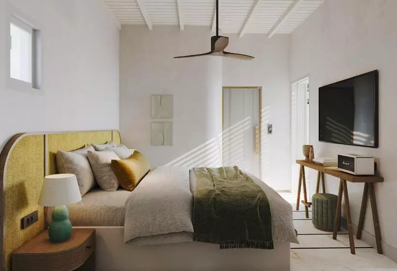オーシャンビュースタンダードルームバルコニー付き, Numo Mykonos Boutique Resort