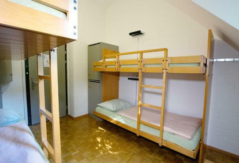 חדר סטנדרטי לארבעה עם חדר אמבטיה משותף, Luzern Youth Hostel