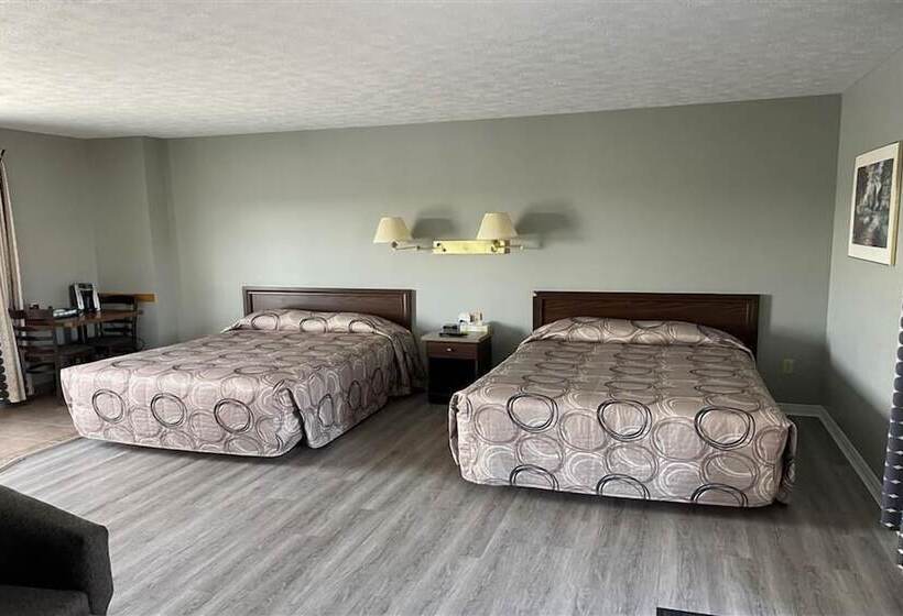 غرفه قياسيه سريرين مزدوجين, Hilltop Motel & Restaurant