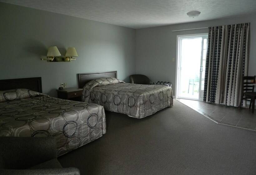 غرفه قياسيه سريرين مزدوجين, Hilltop Motel & Restaurant