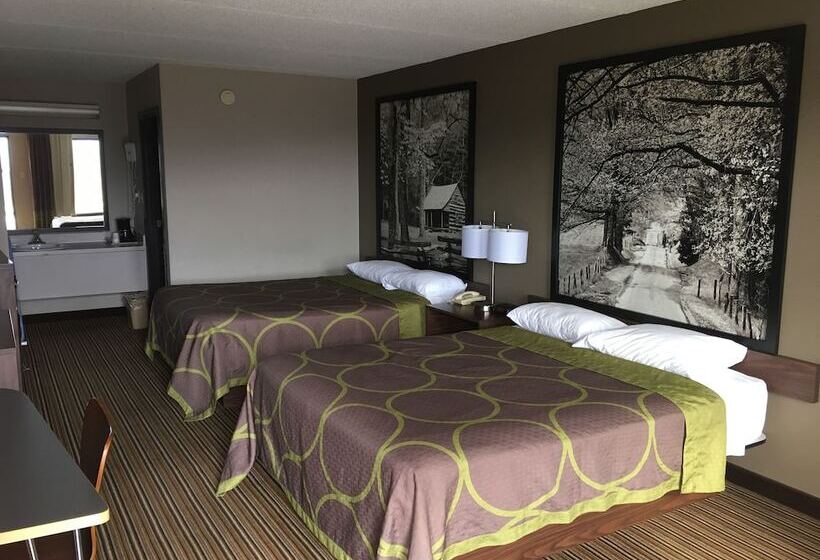 ２ダブルベッドのスタンダードルーム, Super 8 By Wyndham Knoxville North/powell