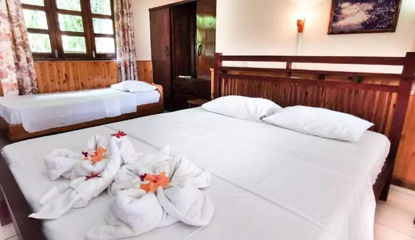 اتاق استاندارد سه تخته با چشم‌انداز باغ, Bernique Guesthouse