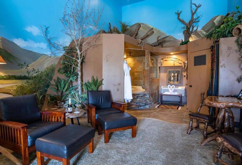 디럭스 룸 킹사이즈 침대, The Anniversary Inn   Logan