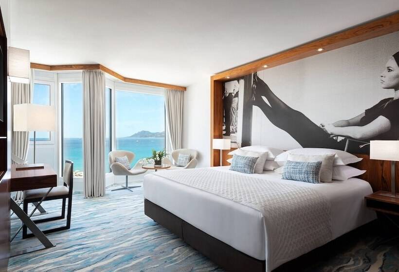 디럭스 룸 측면 바다 전망, Jw Marriott Cannes