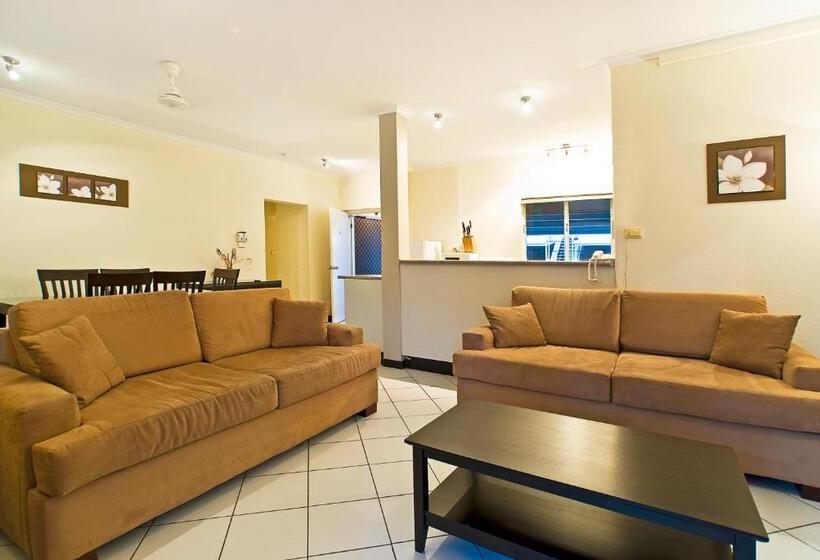 庭の見える1ベッドルームアパートメント, Nimrod Resort Apartments