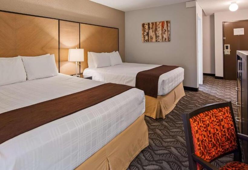 ２ダブルベッドのスタンダードルーム, Days Inn By Wyndham Airdrie