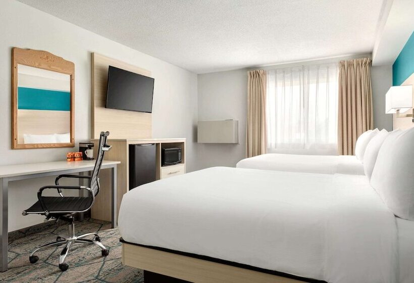 带2个双人床的标准工作室, Ramada By Wyndham Miramichi New Brunswick