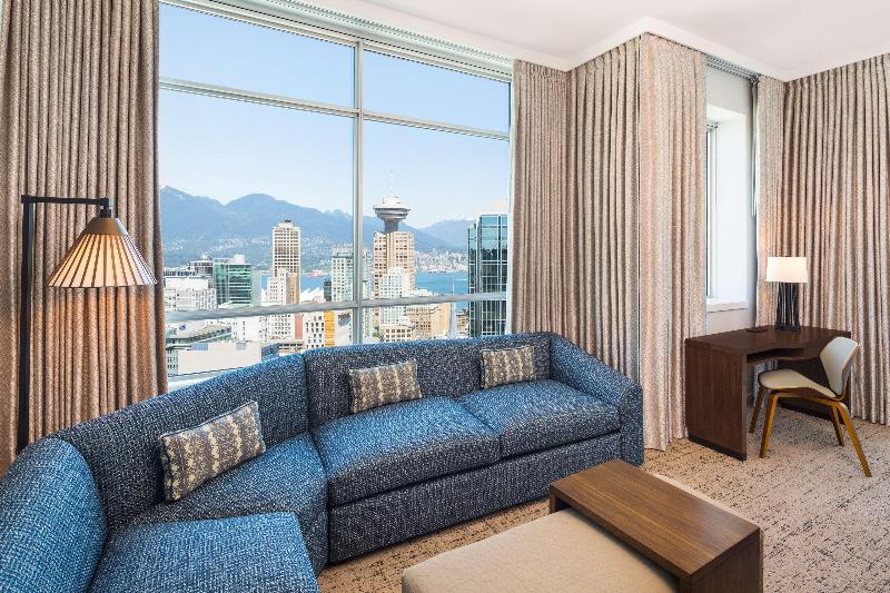 キングサイズベッドのスイートルーム, Hilton Vancouver Downtown