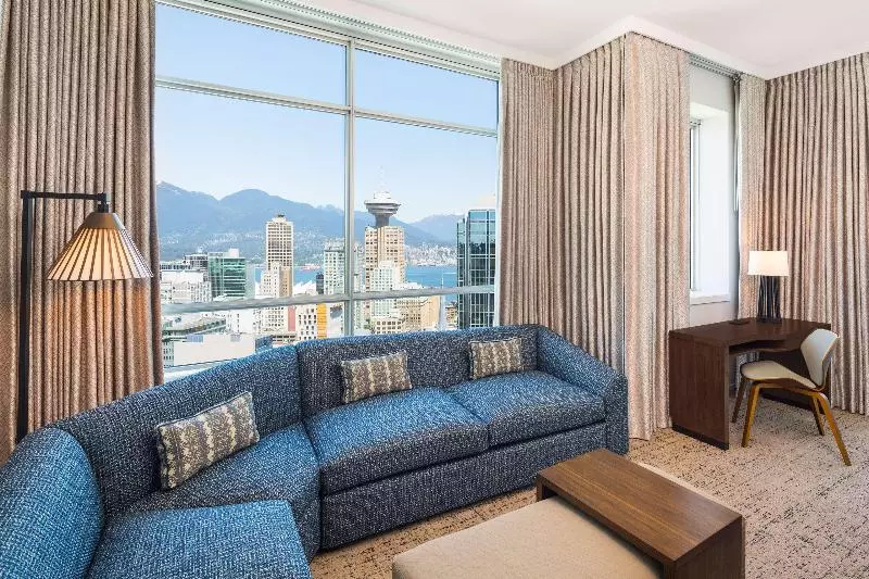 キングサイズベッドのスイートルーム, Hilton Vancouver Downtown