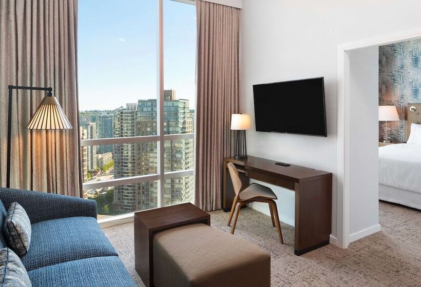２ダブルベッドのスタンダードルーム, Hilton Vancouver Downtown