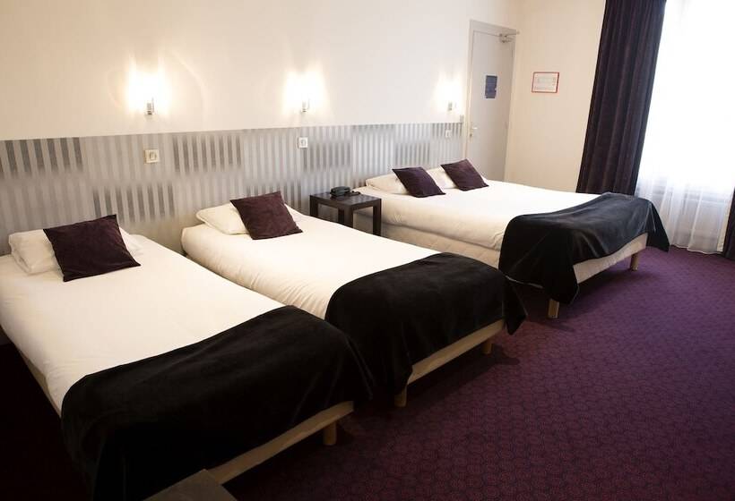 スタンダード4人部屋, Logis Hotel Le Cerf