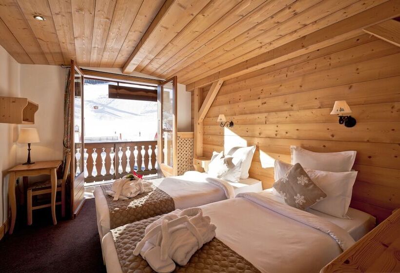 غرفة سوبيريور مطلة على الجبل, Les Flocons