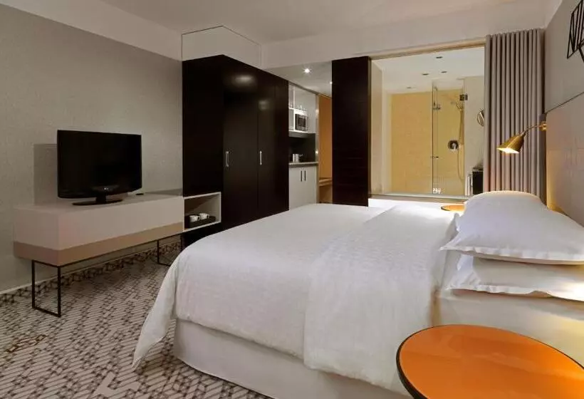 キングサイドベッドのスタンダードワンルーム, Four Points By Sheraton Munich Arabellapark