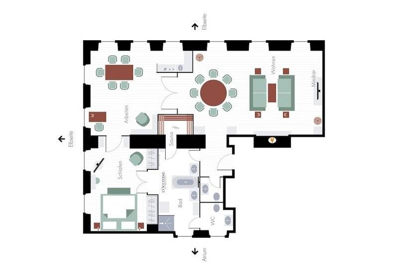 סוויטה נשיאותית, Bilderberg Bellevue Hotel Dresden