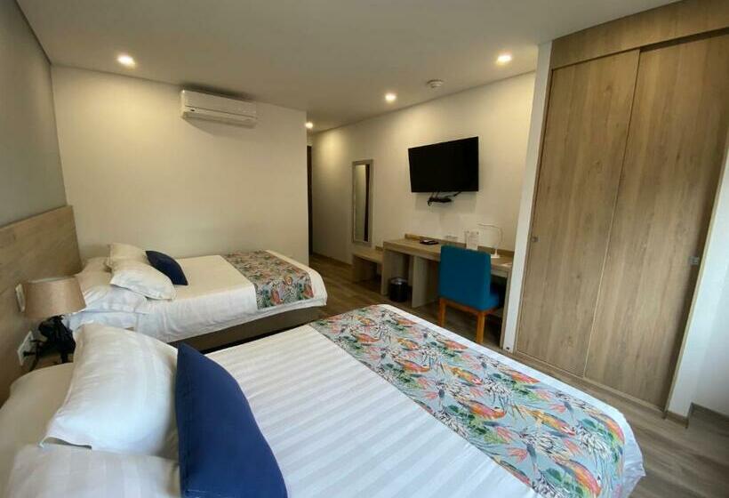 豪华家庭房间, Ecohub Hotel Medellin