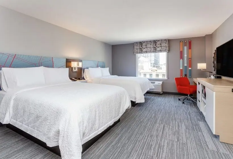 ２ダブルベッドのスタンダードルーム, Hampton Inn Oakland Downtown City Center