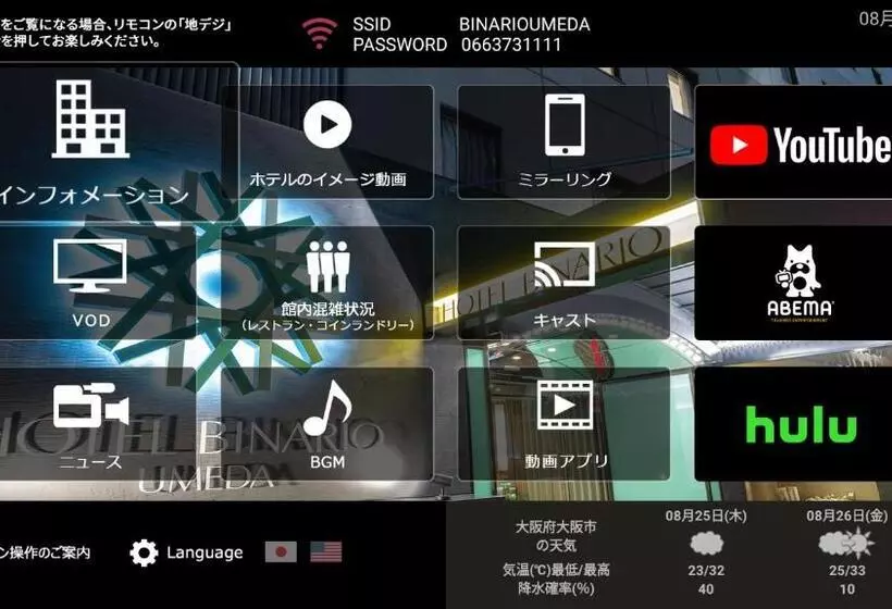 اتاق عادی با تخت دوبل, Binario Umeda