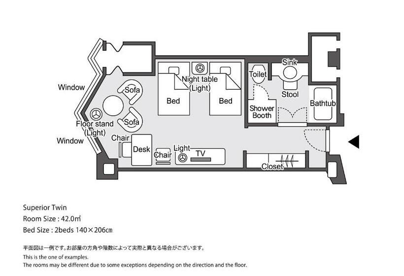 Номер Superior, Hankyu International