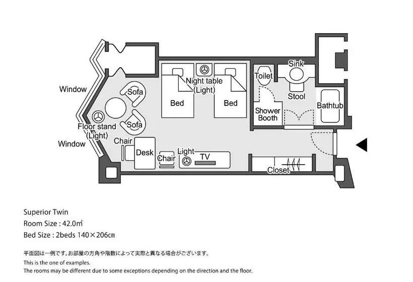 スーペリアールーム, Hankyu International