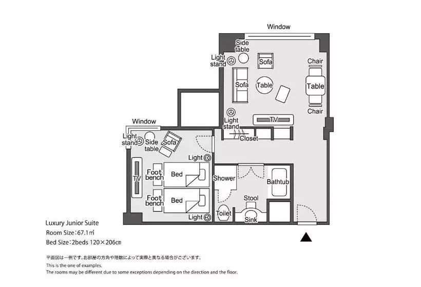 デラックスジュニアスイート, Hankyu International