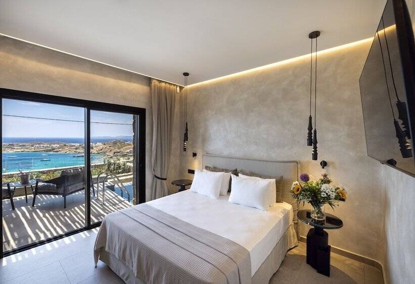 ویلای 1 خوابه با چشم‌انداز دریا, Tropicana Hotel , Suites & Villas Mykonos