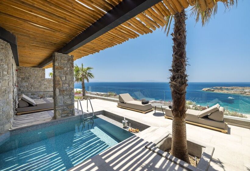 ویلای 1 خوابه با چشم‌انداز دریا, Tropicana Hotel , Suites & Villas Mykonos