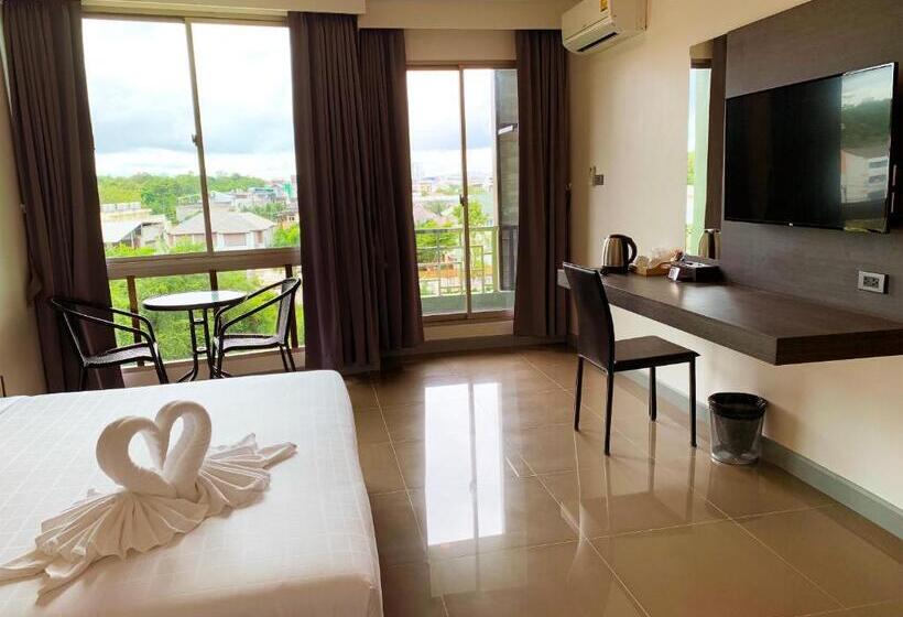 발코니 디럭스 룸, Clover Hotel Hatyai