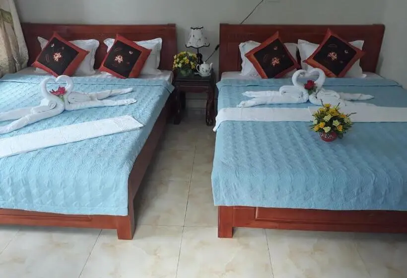 اتاق استاندارد چهارنفره با بالکن, Tam Coc White Swan Homestay