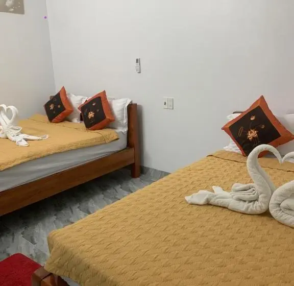 اتاق استاندارد چهارنفره با چشم‌انداز باغ, Tam Coc White Swan Homestay
