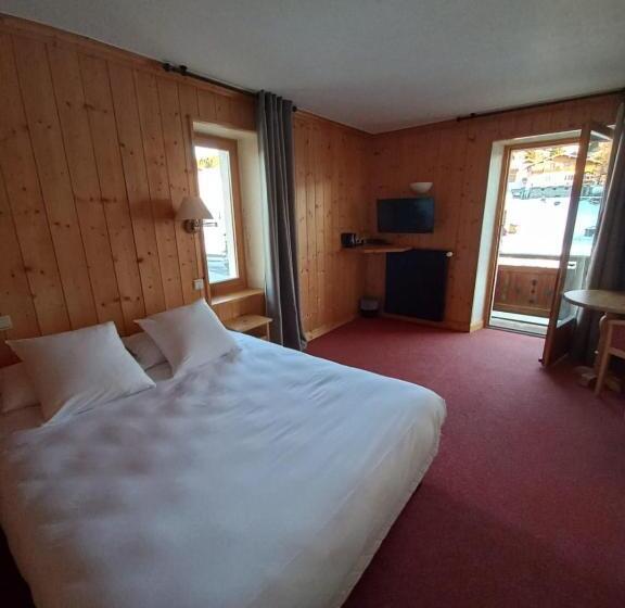 غرفة قياسية مزوَّدة بشُرفة, Chalet Hotel Le Mont Bisanne