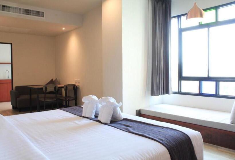 Estúdio standard Cama King, Monkham Village Hat Yai