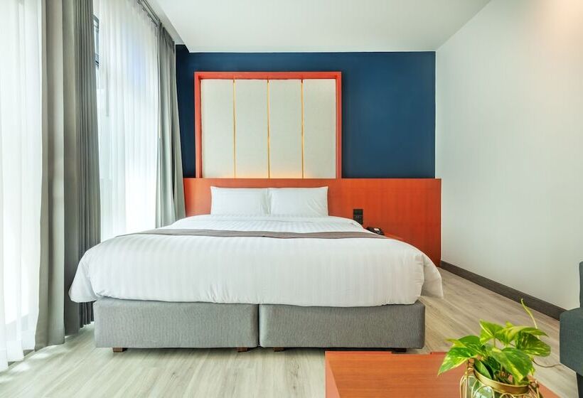 디럭스 룸 킹사이즈 침대, Monkham Village Hat Yai