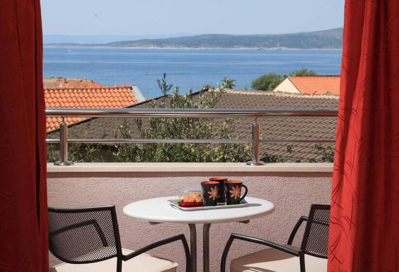 침실 1개 바다 전망 아파트, Apartments Vila Adrijana & Fitness Studio Wolf Bv