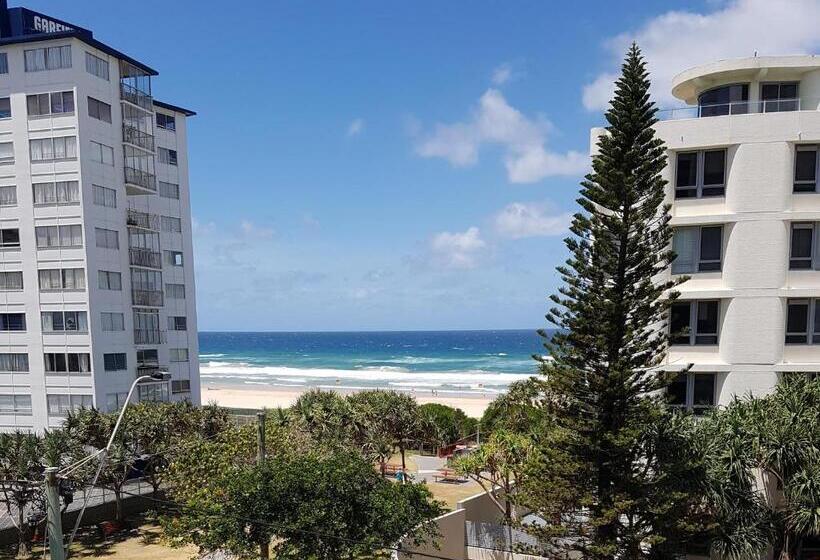 شقة غرفتين مطلة على البحر, Surfers Chalet