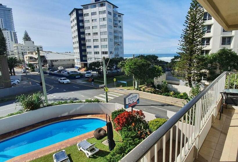 شقة غرفتين مطلة على البحر, Surfers Chalet