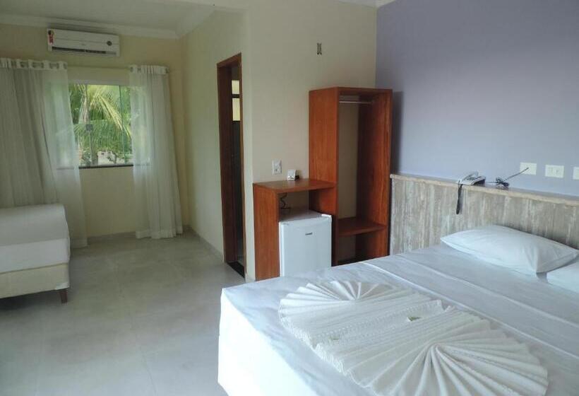 חדר לארבעה סטנדרטי עם מרפסת, Areia Do Atlantico