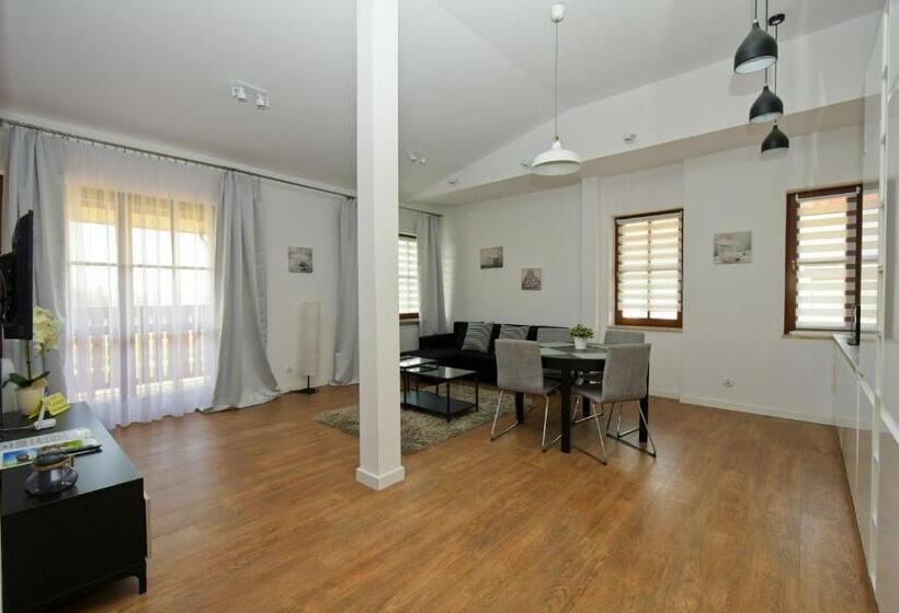 דירה בת חדר שינה 1 עם מרפסת, Poduszka Apartamenty Zdrojowe