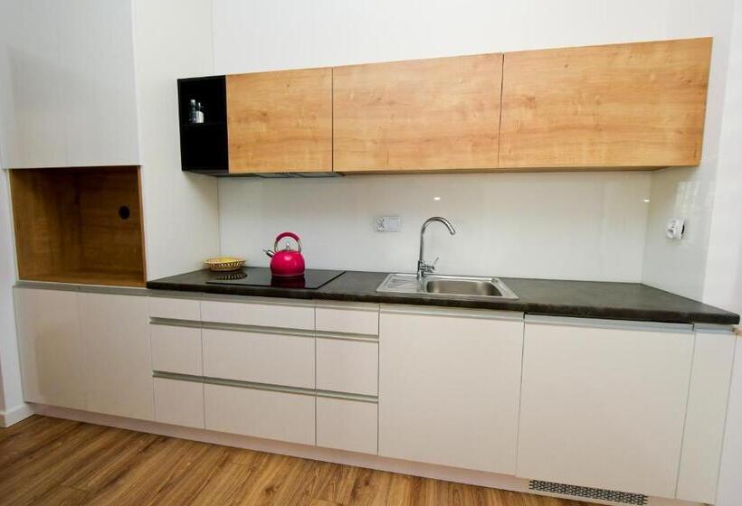 דירה בת חדר שינה 1 עם מרפסת, Poduszka Apartamenty Zdrojowe