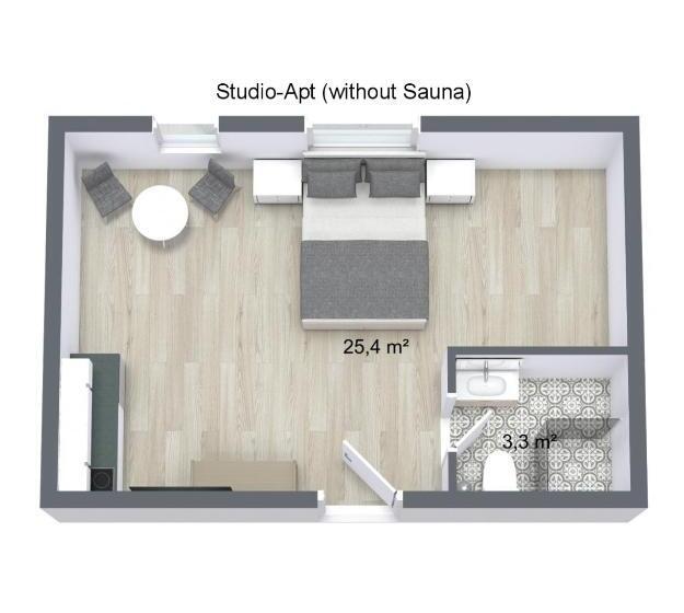 标准工作室, Zollikof Aparts   Sauna & Studioapartments