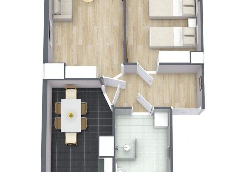 带1个卧室的公寓, Zollikof Aparts   Sauna & Studioapartments