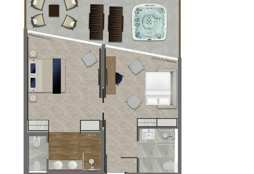 Deluxe Suite Sea View, Luxury Hotel Riva