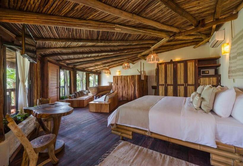 キングサイズベッドのスイートルーム, Kanan Tulum Treehouse, Rooftop, Beach Club & Spa   Adults Only