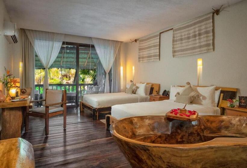 اتاق استاندارد با 2 تخت دوبل, Kanan Tulum Treehouse, Rooftop, Beach Club & Spa   Adults Only
