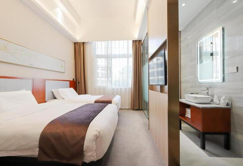 디럭스 룸, Mengguo Hotel Pudong Airport