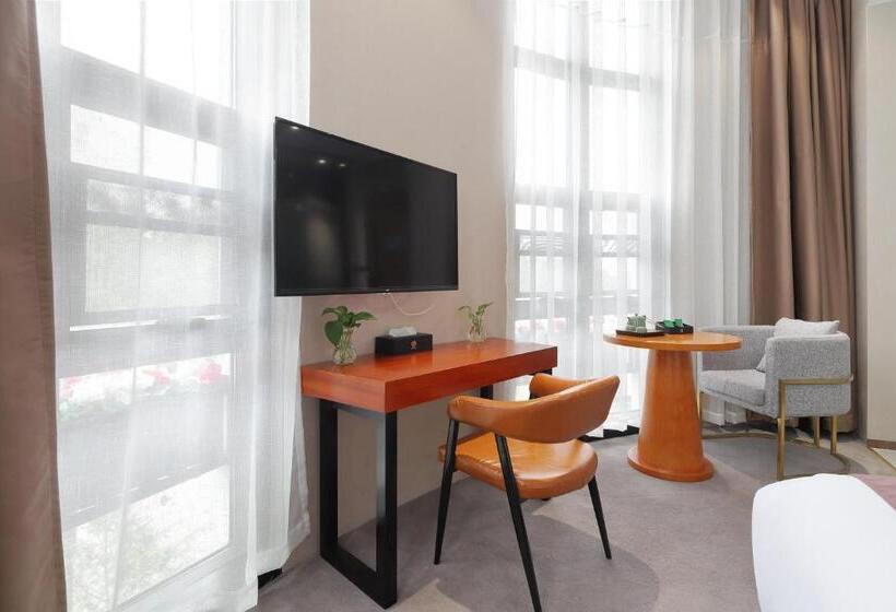 스탠다드 룸 킹사이즈 침대, Mengguo Hotel Pudong Airport