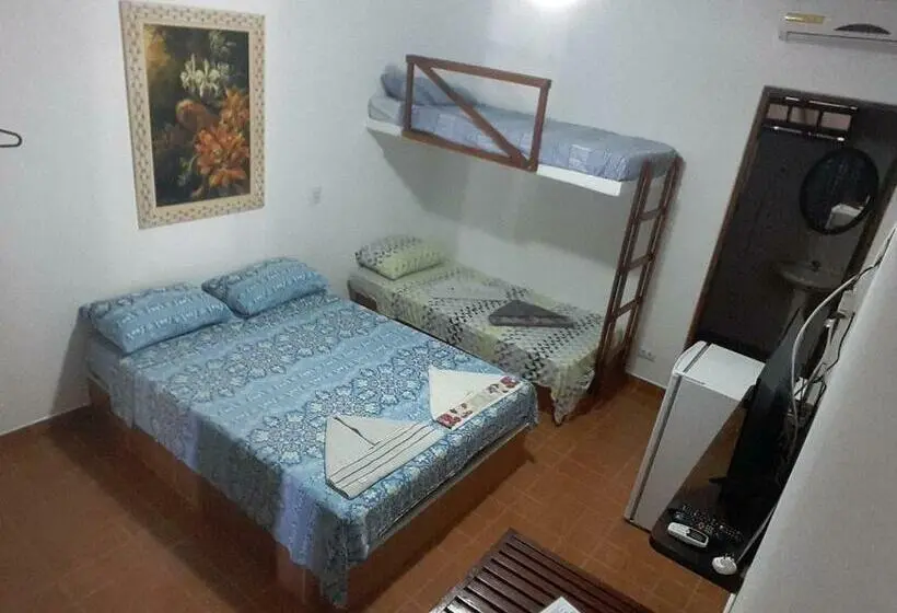 اتاق استاندارد چهار تخته, Pousada Na Praia Ubatuba