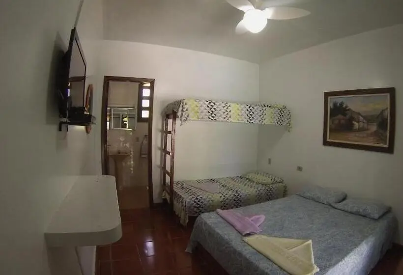 اتاق استاندارد سه نفره, Pousada Na Praia Ubatuba