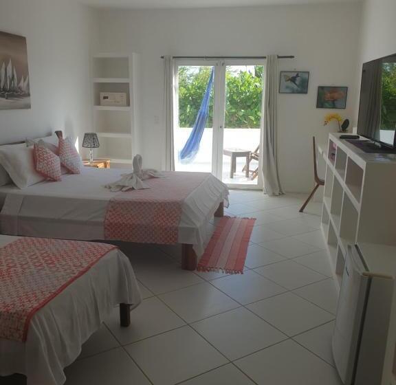 اتاق لوکس با تراس, Pousada Caminho Da Praia